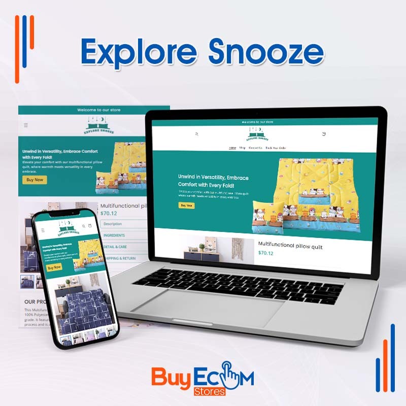 Explore Snooze | Premade Ecommerce Store